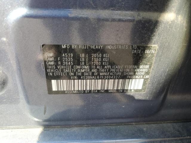 2015 SUBARU LEGACY 2.5 4S3BNAL67F3004327