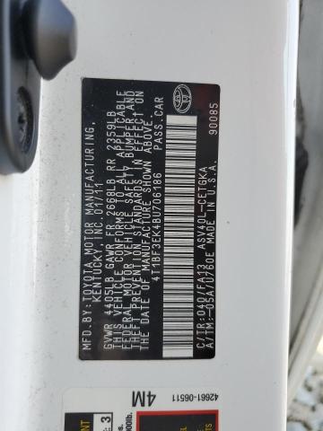 2011 TOYOTA CAMRY BASE - 4T1BF3EK4BU706186