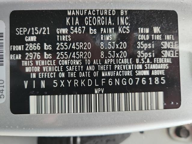 2022 KIA SORENTO SX - 5XYRKDLF6NG076185