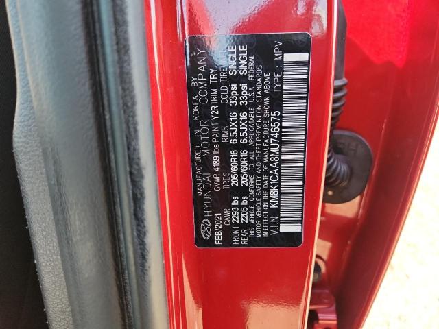 2021 HYUNDAI KONA SE KM8K1CAA8MU746575