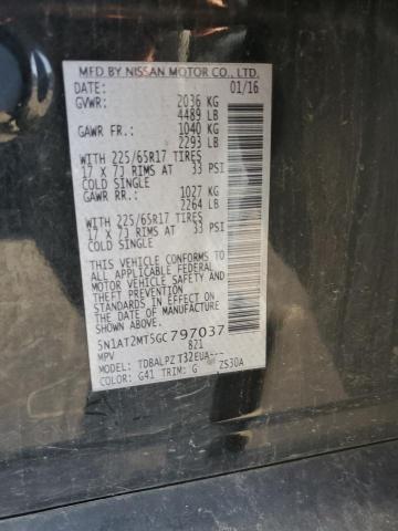 2016 NISSAN ROGUE S 5N1AT2MT5GC797037