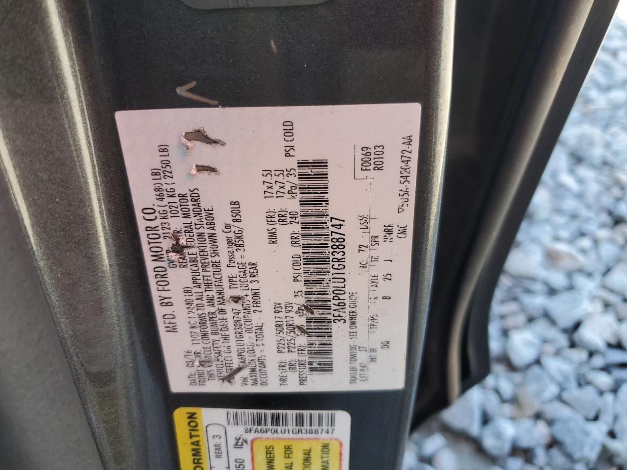 FORD FUSION SE HYBRID