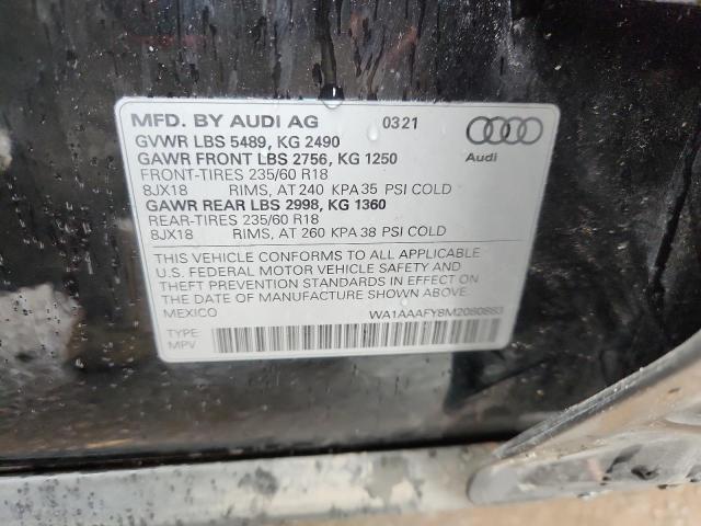 2021 AUDI Q5 PREMIUM - WA1AAAFY8M2080883