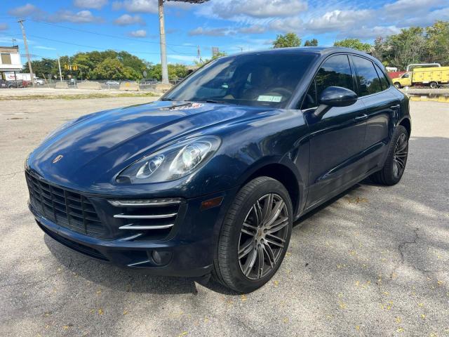 PORSCHE MACAN S 2015 blue 4dr spor gas WP1AB2A51FLB55179 photo #3