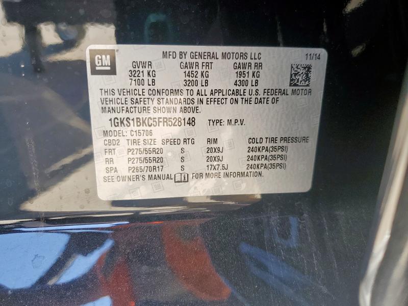 2015 GMC YUKON SLT - 1GKS1BKC5FR528148