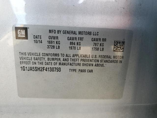 2015 CHEVROLET SONIC LS 1G1JA5SH2F4130793