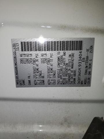 2023 NISSAN ROGUE S 5N1BT3AA1PC933404