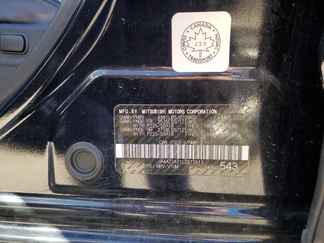 2020 MITSUBISHI OUTLANDER JA4AZ2A31LZ613513