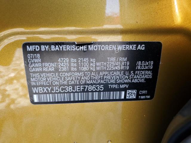 2018 BMW X2 XDRIVE28I WBXYJ5C38JEF78635