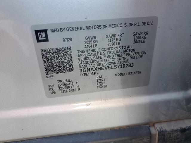 2020 CHEVROLET EQUINOX LS - 3GNAXHEV5LS719283