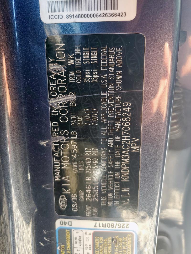 2017 KIA SPORTAGE LX KNDPM3AC2H7068249