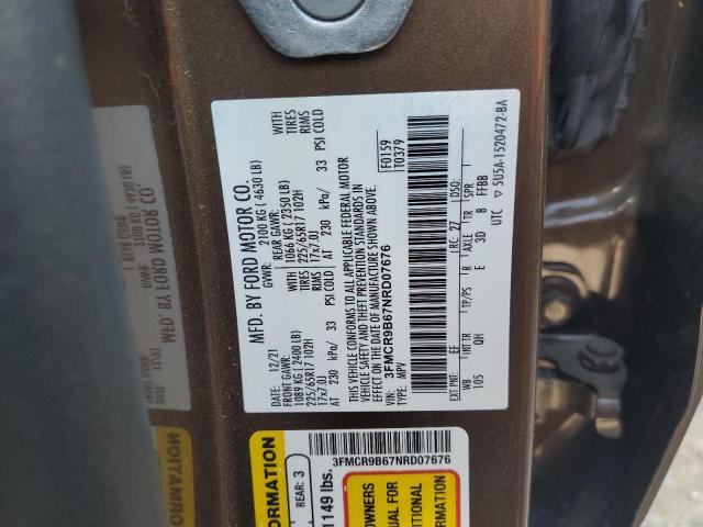 2022 FORD BRONCO SPO 3FMCR9B67NRD07676