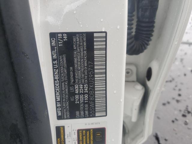 2019 MERCEDES-BENZ C 300 55SWF8DB7KU295717