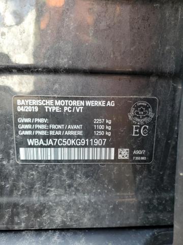 2019 BMW 530 XI WBAJA7C50KG911907