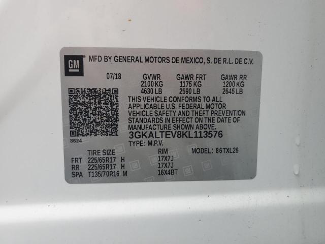2019 GMC TERRAIN SL 3GKALTEV8KL113576