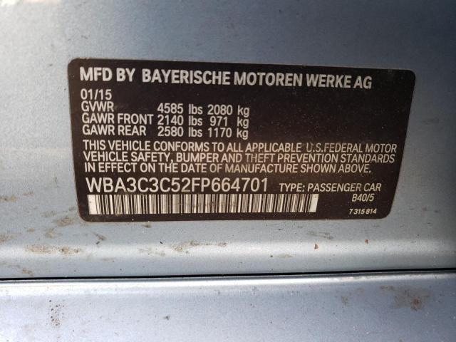 2015 BMW 320 I XDRI WBA3C3C52FP664701