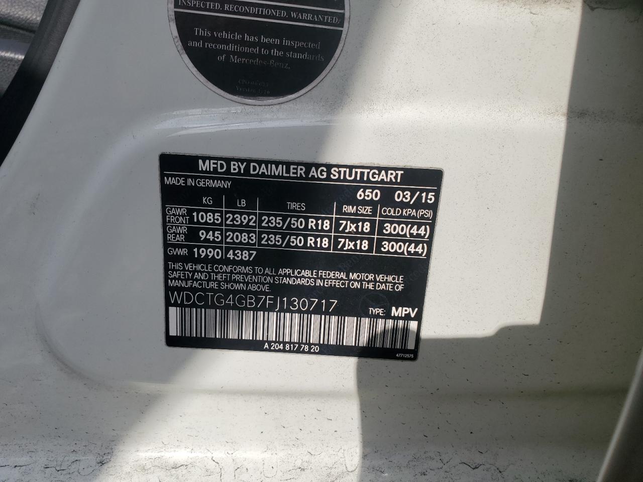 MERCEDES-BENZ GLA-CLASS 250 4MATIC