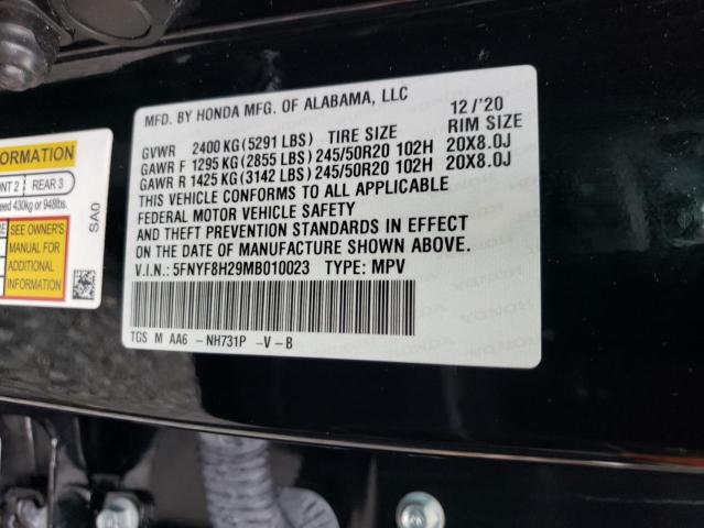 2021 HONDA PASSPORT S #3260601072