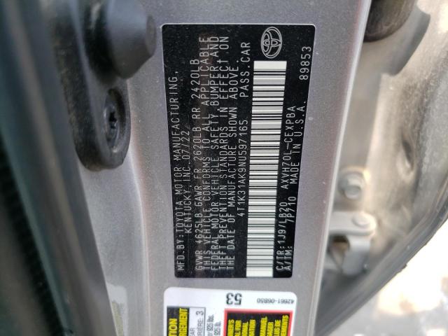 2022 TOYOTA CAMRY XSE - 4T1K31AK9NU597165