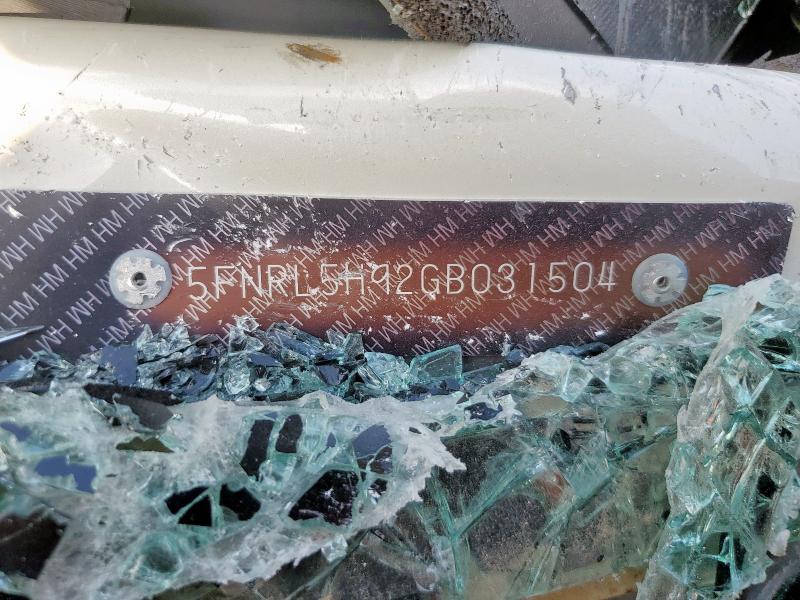 2016 HONDA ODYSSEY TOURING - 5FNRL5H92GB031504