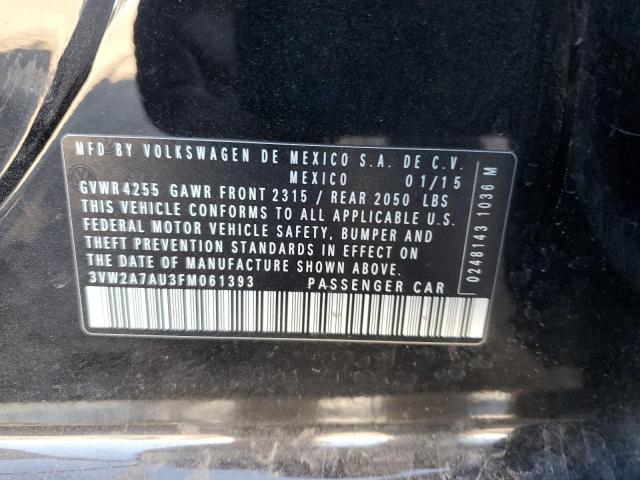 2015 VOLKSWAGEN GOLF TDI 3VW2A7AU3FM061393