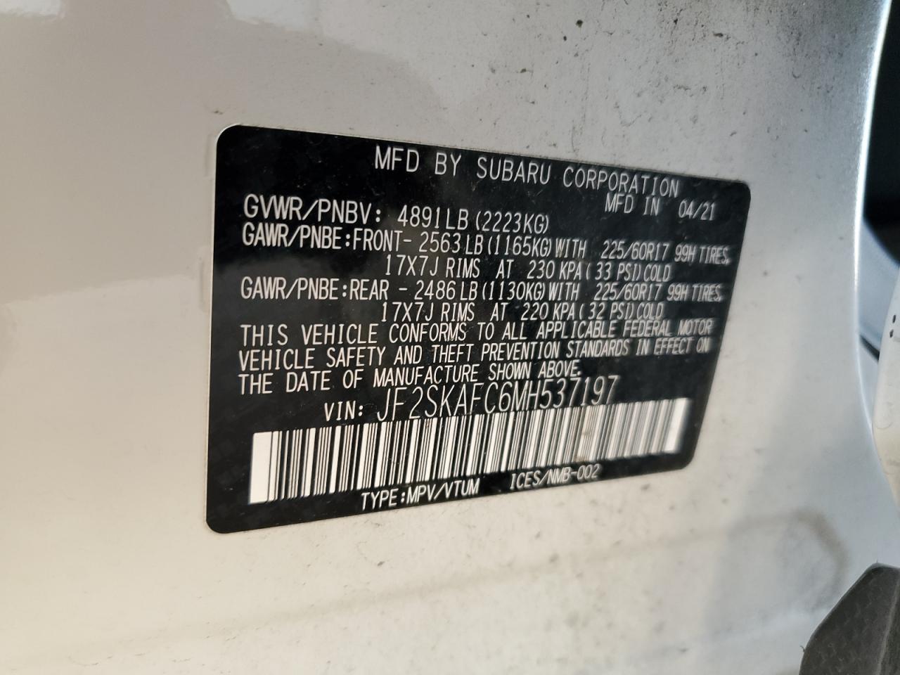 SUBARU FORESTER PREMIUM