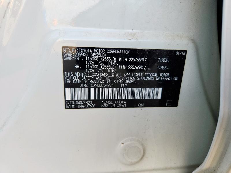 2018 TOYOTA RAV4 LE JTMZFREV4JJ734974