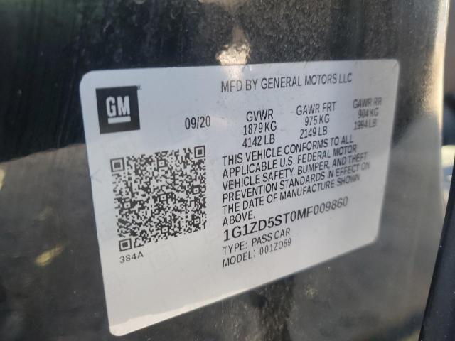 2021 CHEVROLET MALIBU LT - 1G1ZD5ST0MF009860