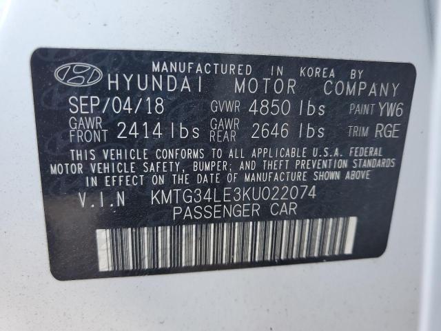 2019 GENESIS G70 PRESTI KMTG34LE3KU022074