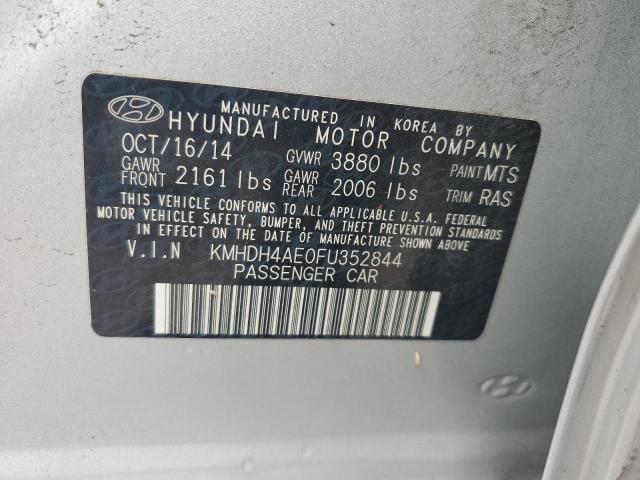 2015 HYUNDAI ELANTRA SE KMHDH4AE0FU352844
