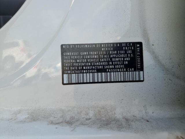 2015 VOLKSWAGEN GOLF SPORT 3VWCA7AU1FM520585