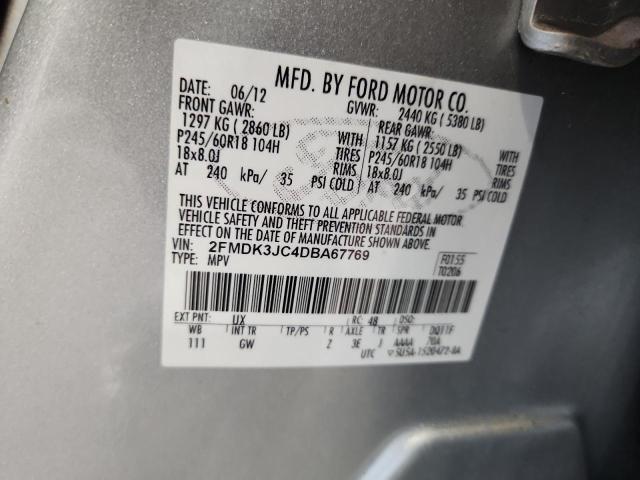 2013 FORD EDGE SEL - 2FMDK3JC4DBA67769