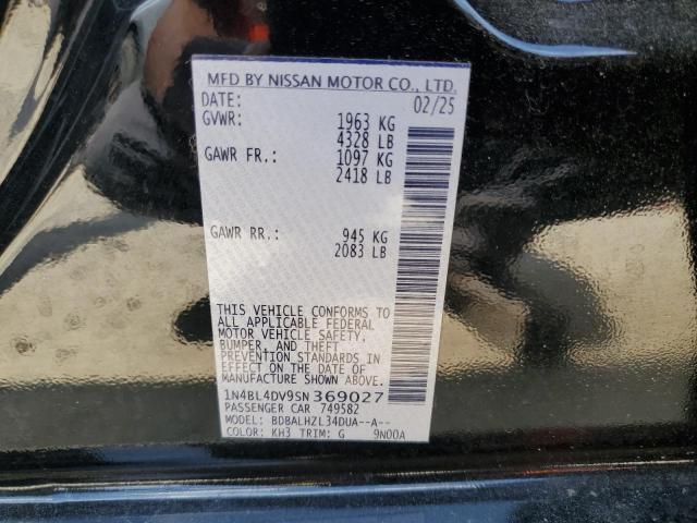 2025 NISSAN ALTIMA SV 1N4BL4DV9SN369027