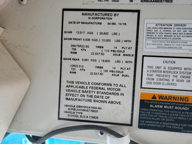 2014 IC CORPORATION CE SERIES SCHOOL #3256421369