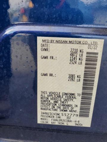 2022 NISSAN LEAF SV PL 1N4BZ1CV1NC557779
