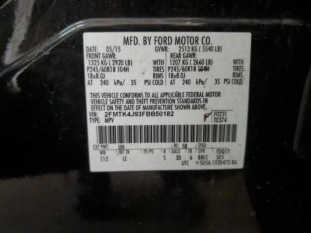 2015 FORD EDGE SEL 2FMTK4J93FBB50182