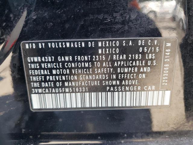 2015 VOLKSWAGEN GOLF SPORTWAGEN TDI S 3VWCA7AU5FM516331