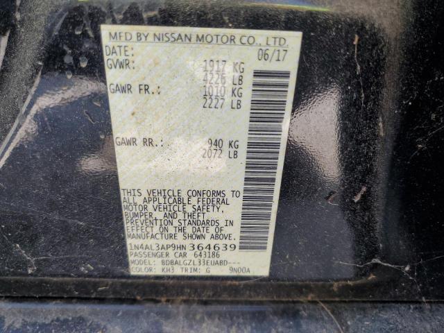 2017 NISSAN ALTIMA 2.5 1N4AL3AP9HN364639