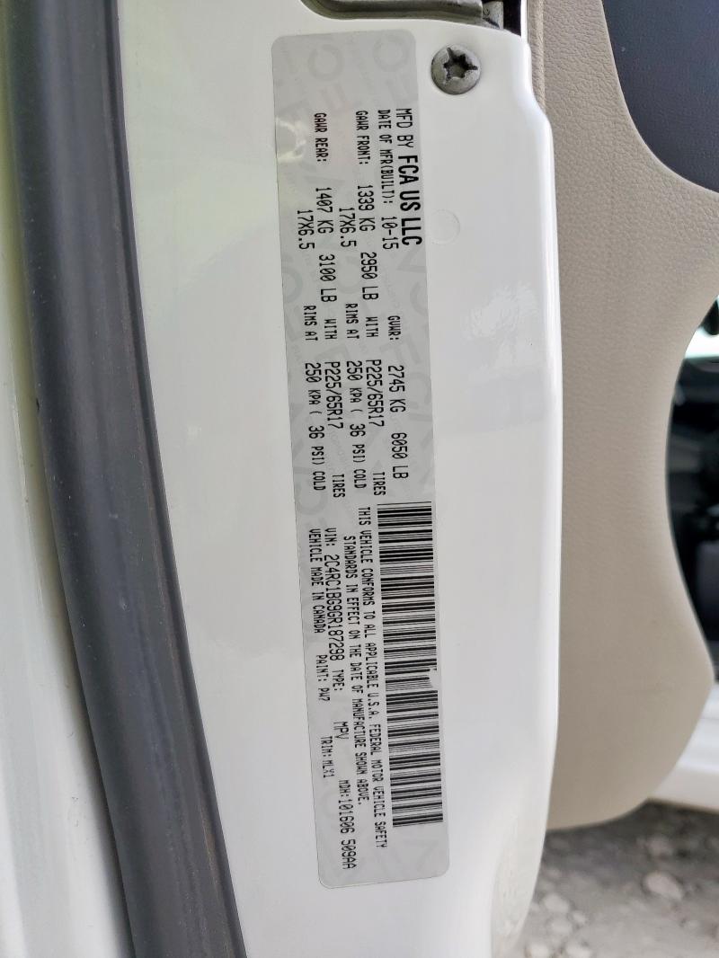 2016 CHRYSLER TOWN & COU - 2C4RC1BG9GR187298