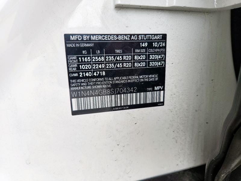 2025 MERCEDES-BENZ GLA 250 W1N4N4GB8SJ704342