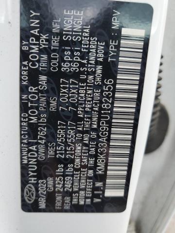 2023 HYUNDAI KONA SEL KM8K33AG9PU182356