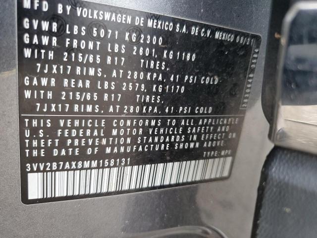 2021 VOLKSWAGEN TIGUAN SE - 3VV2B7AX8MM158131