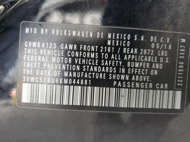 2019 VOLKSWAGEN JETTA S 3VWC57BU6KM044881