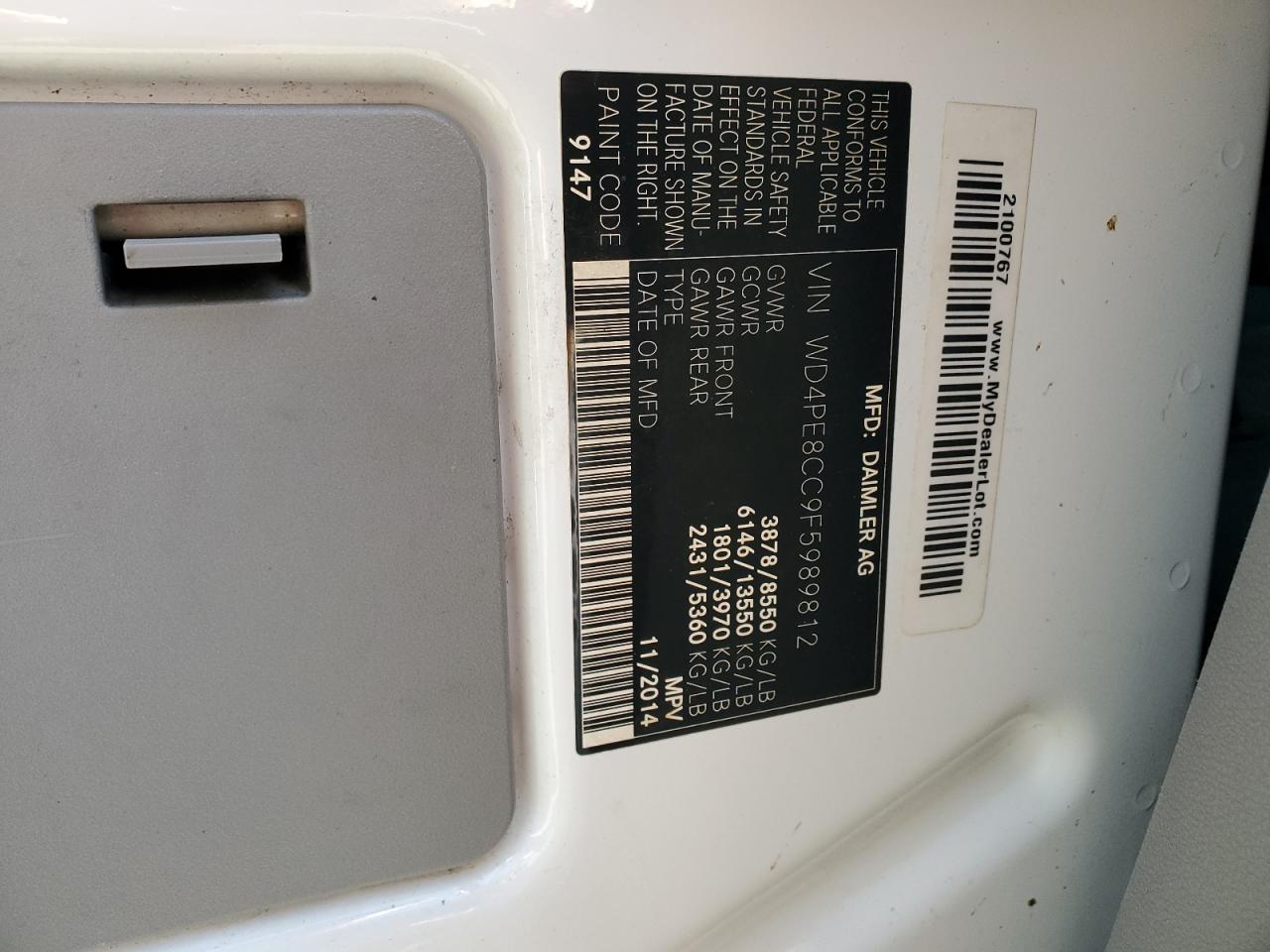 MERCEDES-BENZ SPRINTER 2500