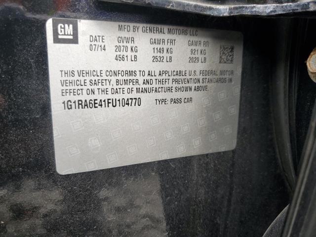 2015 CHEVROLET VOLT 1G1RA6E41FU104770