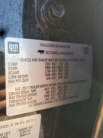 2022 GMC SIERRA LIM - 3GTU9FEL8NG146193
