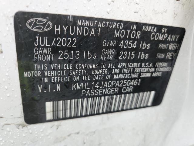 2023 HYUNDAI SONATA SEL KMHL14JA0PA250461