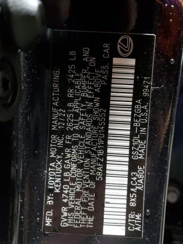 2023 LEXUS ES 350 BAS 58AFZ1B11PU145552