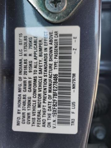 2015 HONDA CIVIC SE 19XFB2F78FE278486