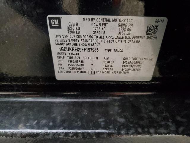 2015 CHEVROLET 1500 1GCUKREC9FF197985